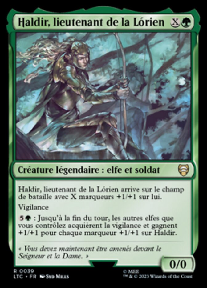 Haldir, lieutenant de la Lórien