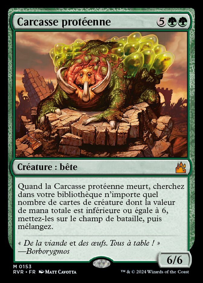 Carcasse protéenne