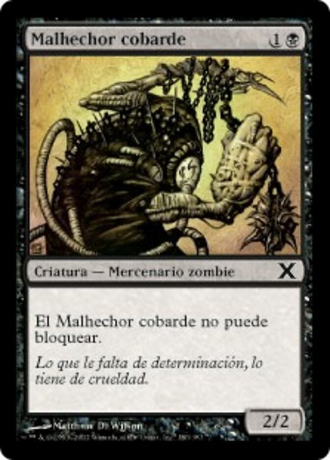 Malhechor cobarde