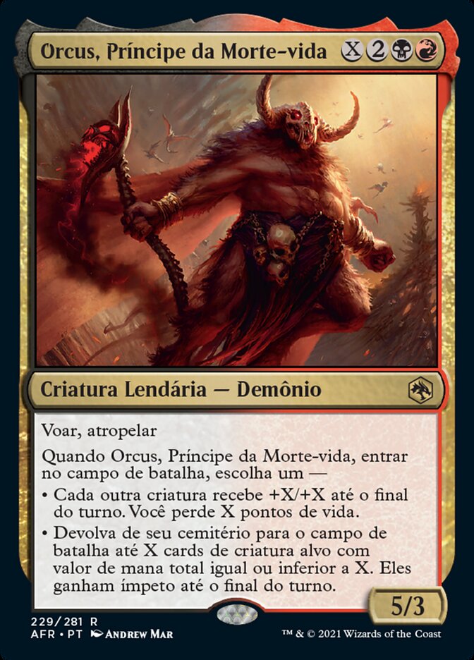 Orcus, Príncipe da Morte-vida