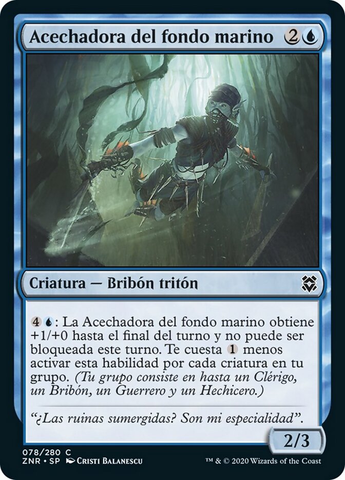 Acechadora del fondo marino