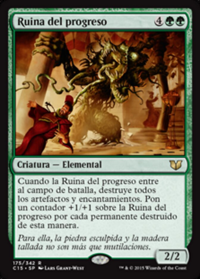 Ruina del progreso