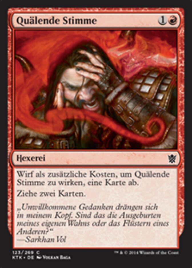 Quälende Stimme