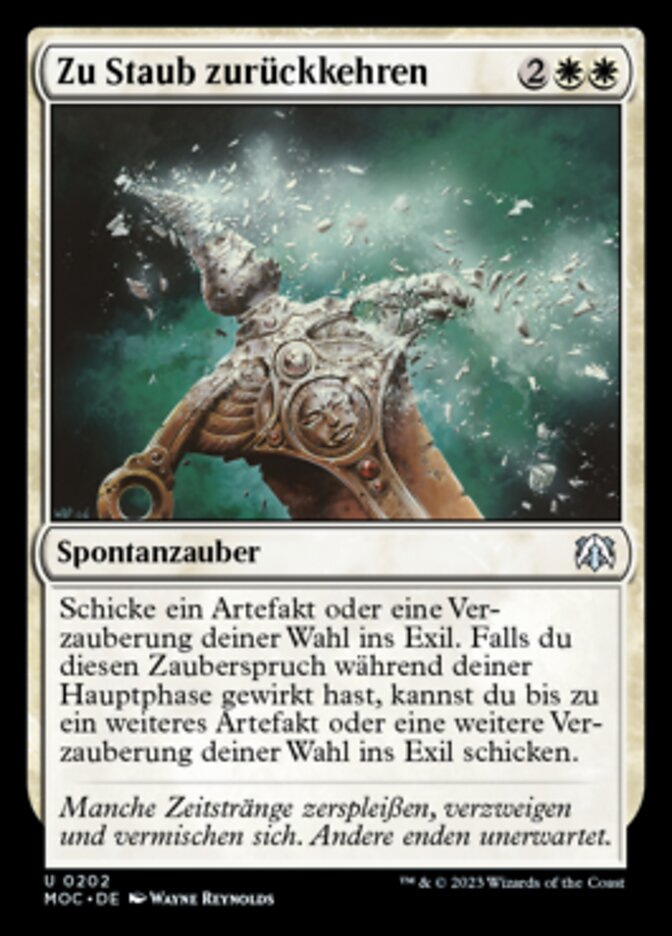 Zu Staub zurückkehren