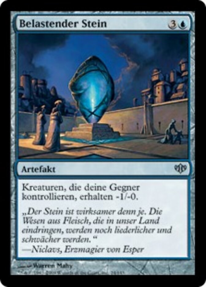 Belastender Stein