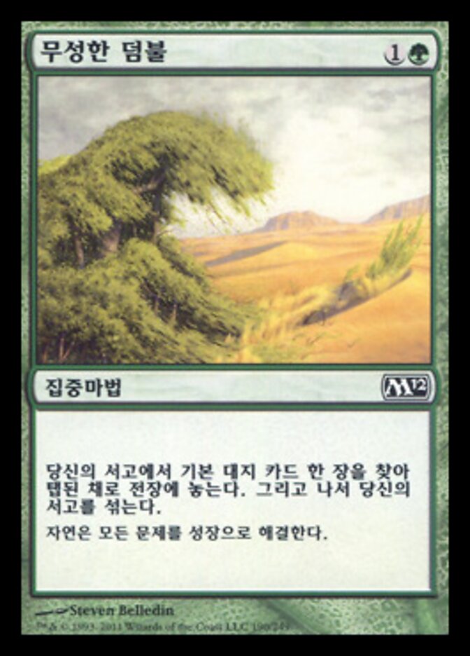 무성한 덤불