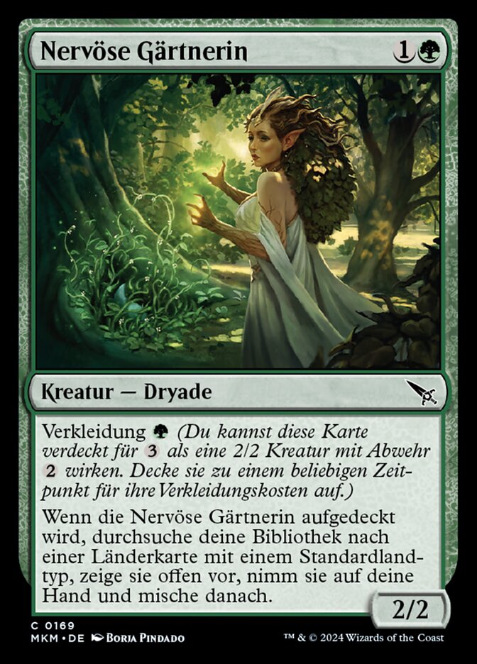 Nervöse Gärtnerin