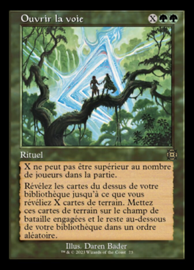 Ouvrir la voie