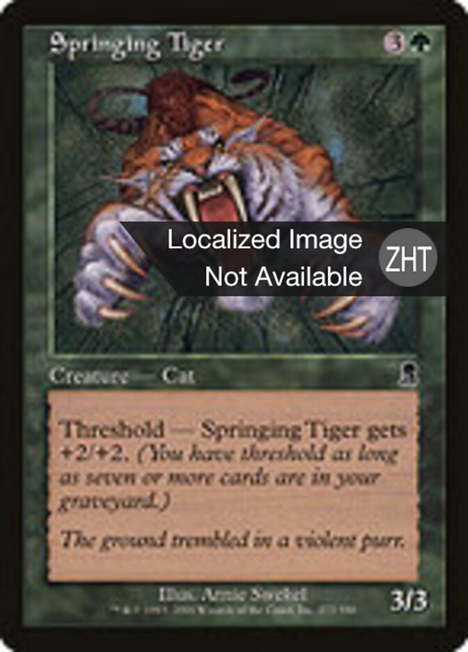 Springing Tiger