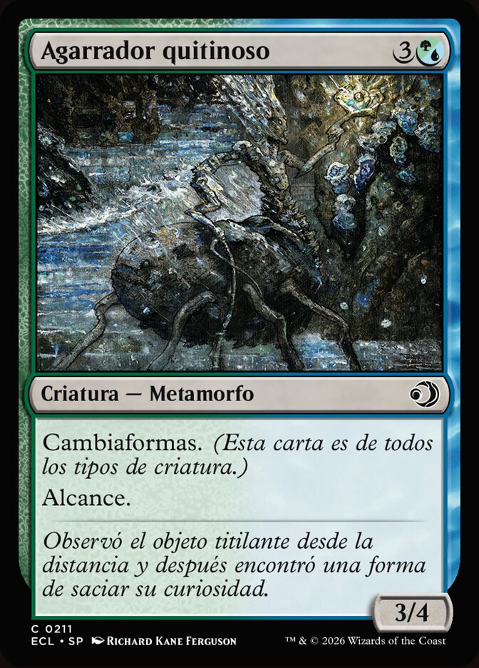 Agarrador quitinoso