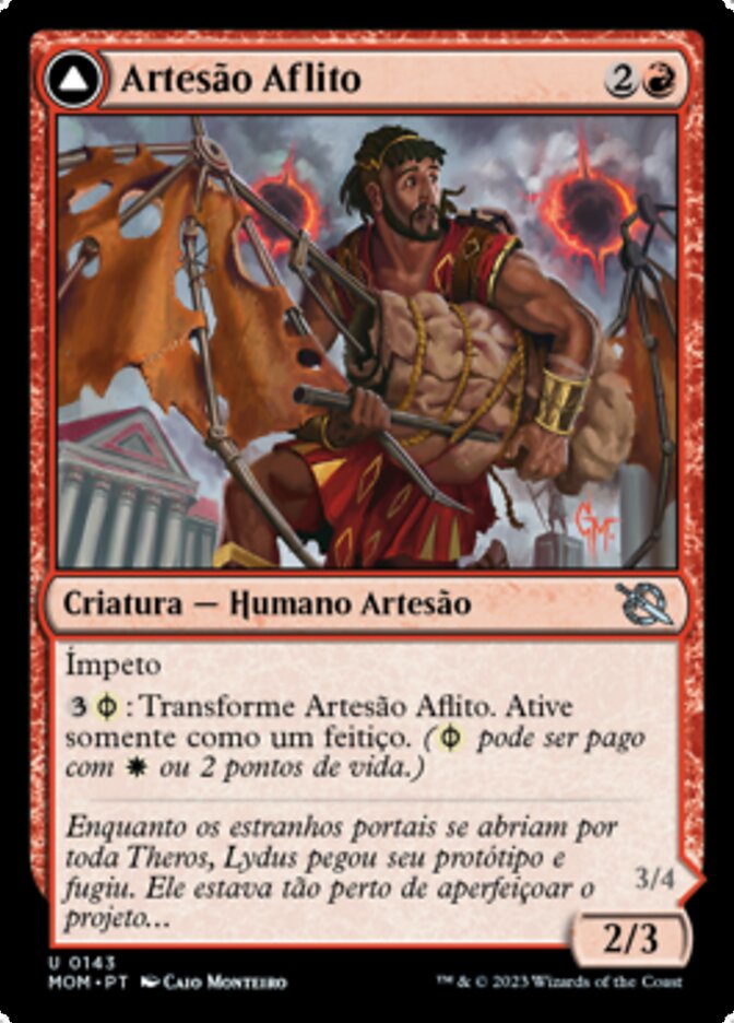 Harried Artisan // Phyrexian Skyflayer