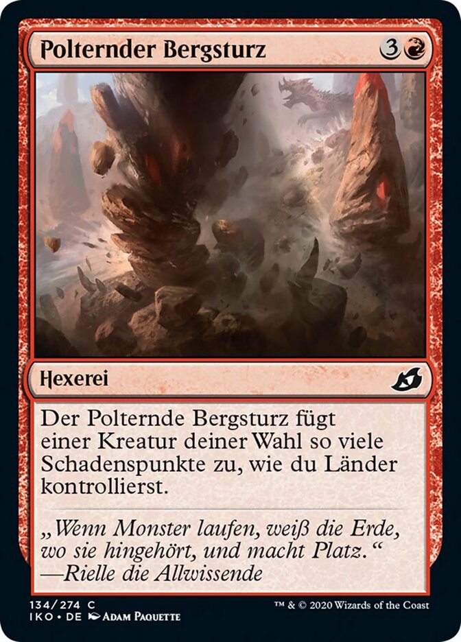 Polternder Bergsturz
