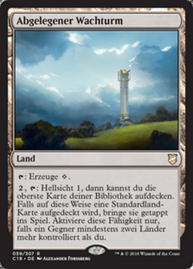 Abgelegener Wachturm