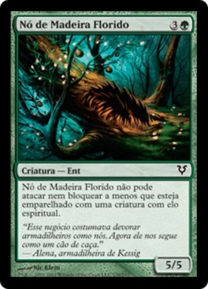 Nó de Madeira Florido