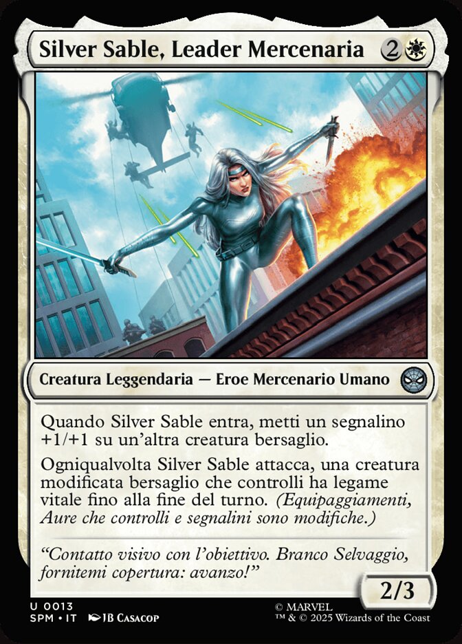 Silver Sable, Leader Mercenaria