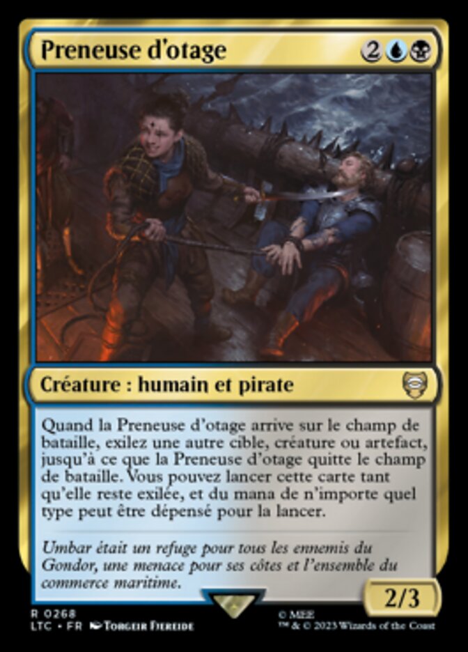 Preneuse d'otage