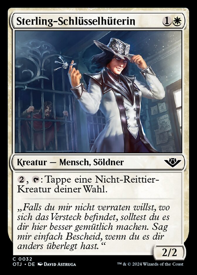 Sterling-Schlüsselhüterin