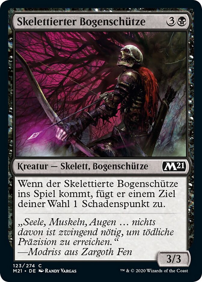 Skelettierter Bogenschütze