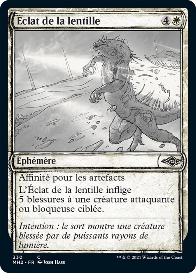 Éclat de la lentille