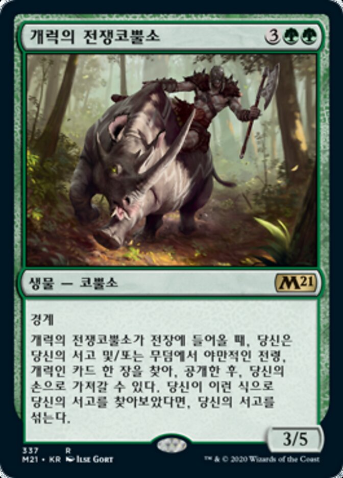 개럭의 전쟁코뿔소