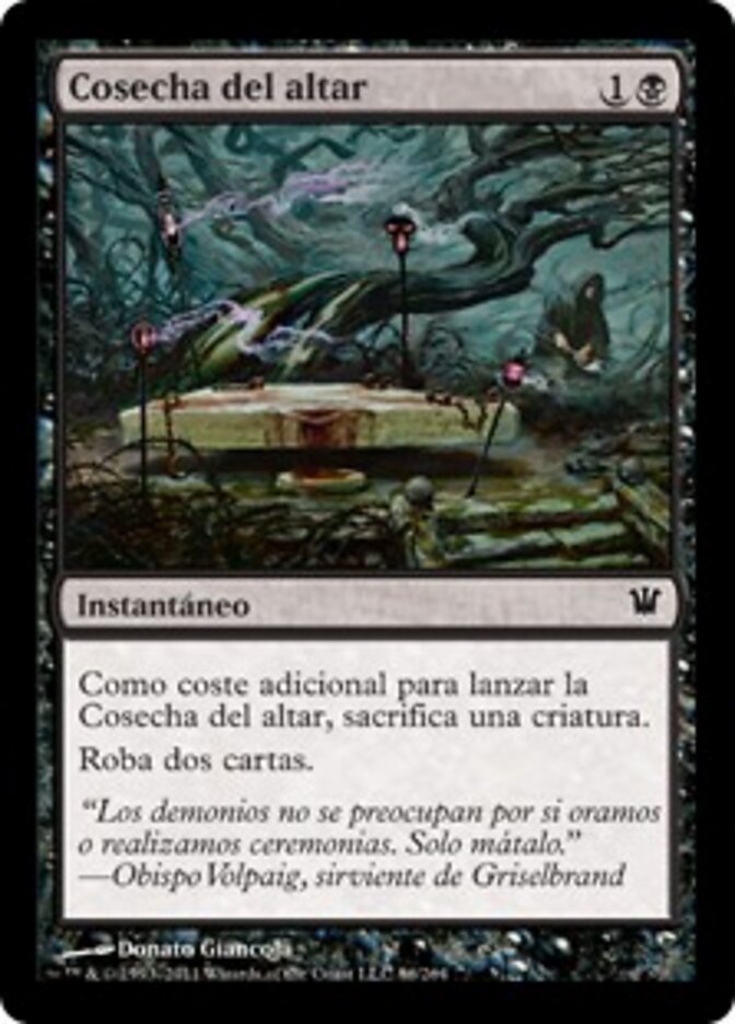 Cosecha del altar
