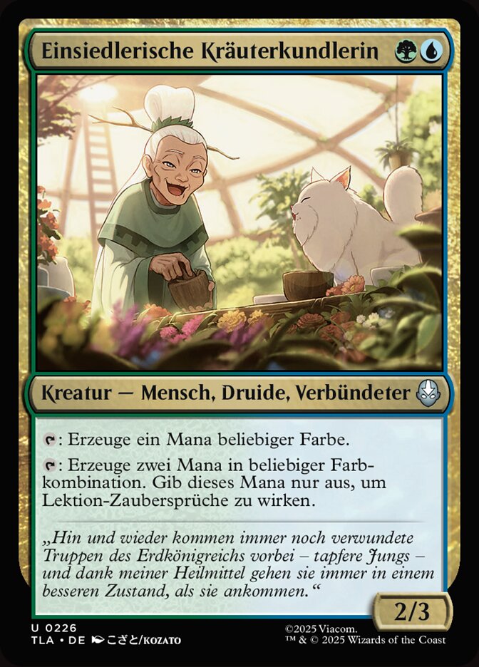Einsiedlerische Kräuterkundlerin