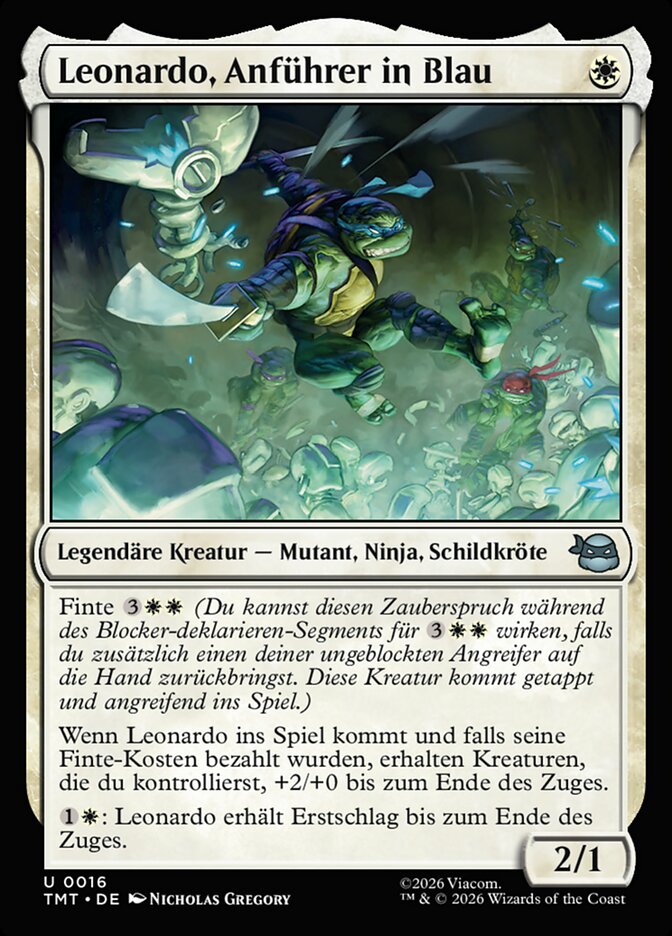 Leonardo, Anführer in Blau