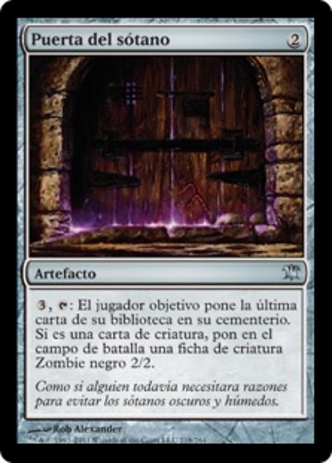 Puerta del sótano