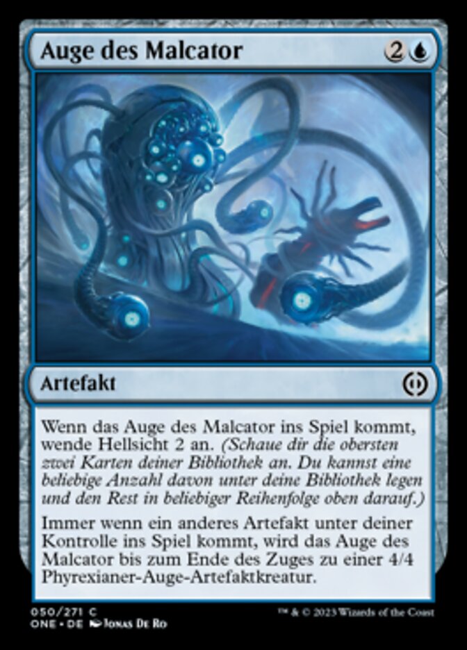 Auge des Malcator