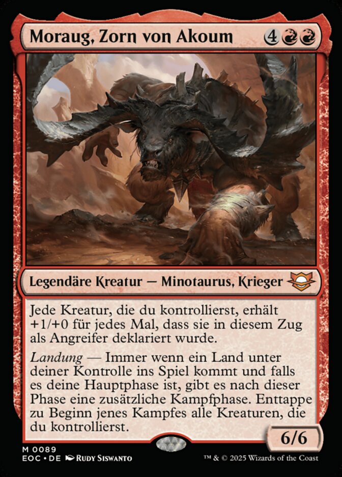 Moraug, Zorn von Akoum