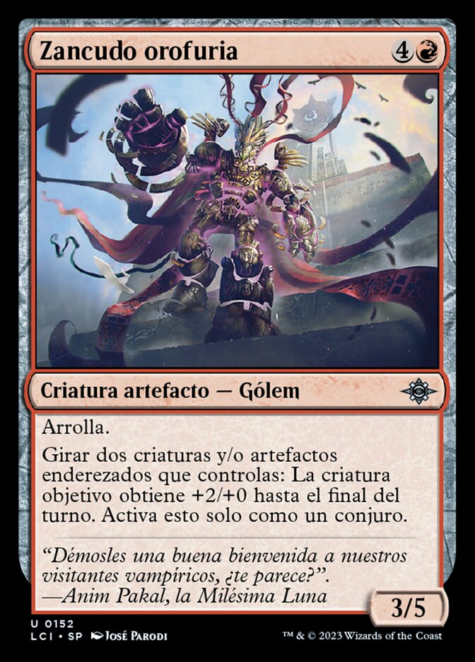 Zancudo orofuria
