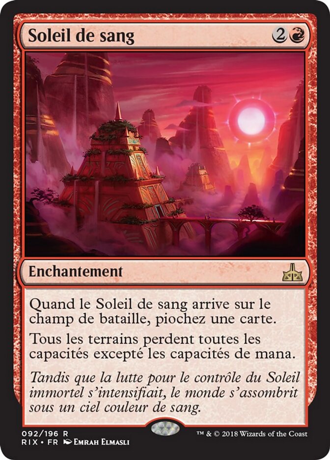 Soleil de sang