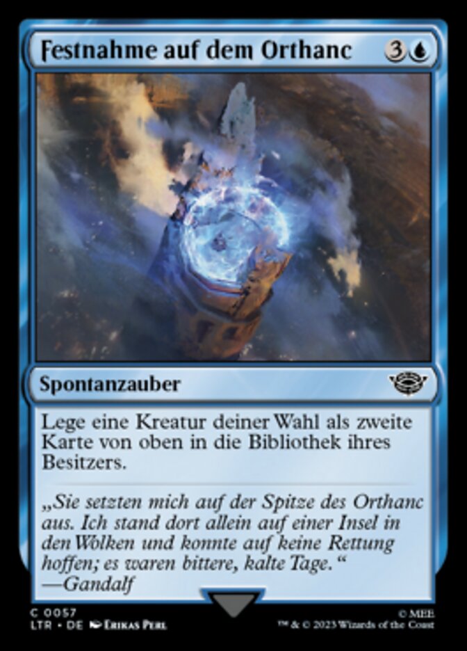 Festnahme auf dem Orthanc