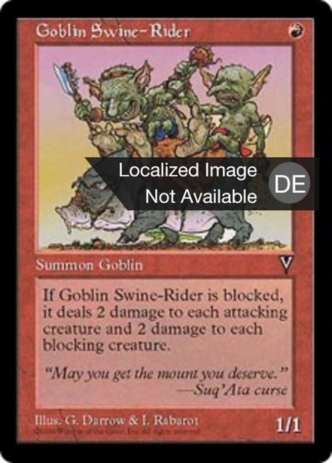 Schweinereiter der Goblins