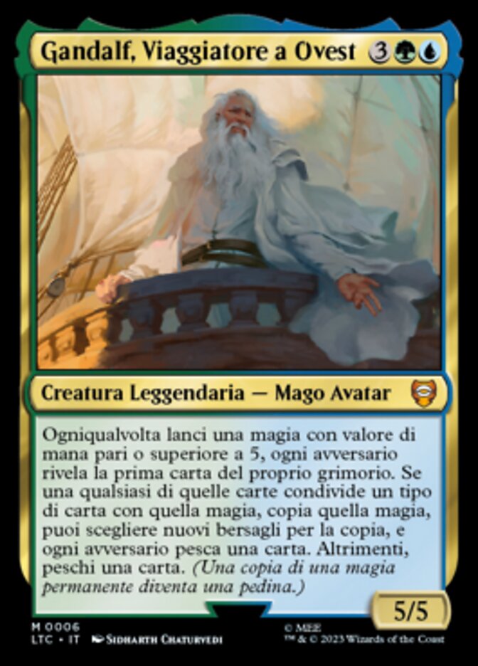 Gandalf, Viaggiatore a Ovest