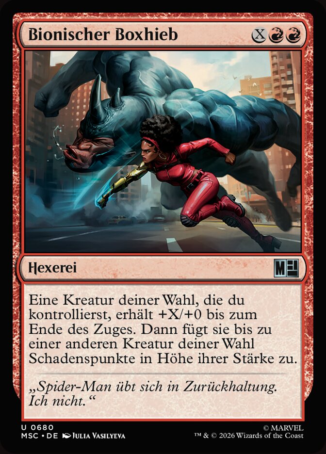 Bionischer Boxhieb