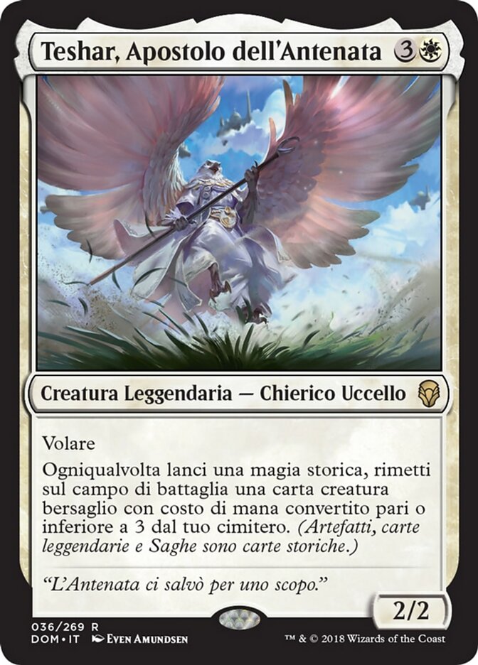 Teshar, Apostolo dell'Antenata