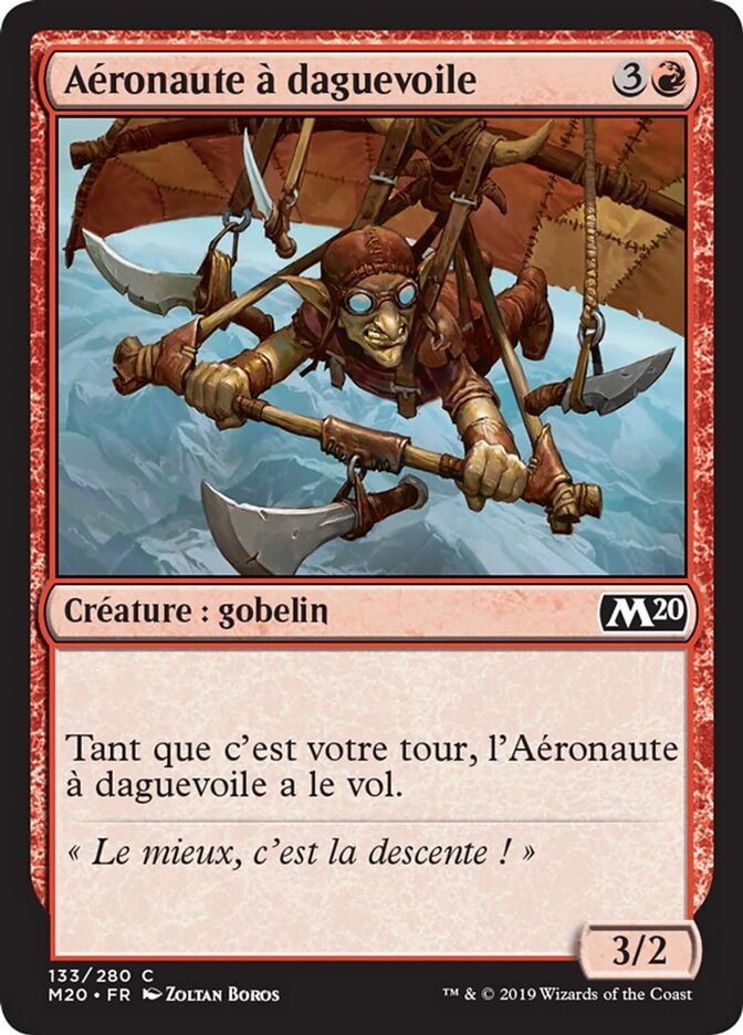 Aéronaute à daguevoile