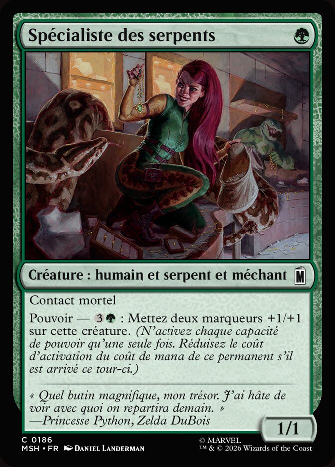 Spécialiste des serpents