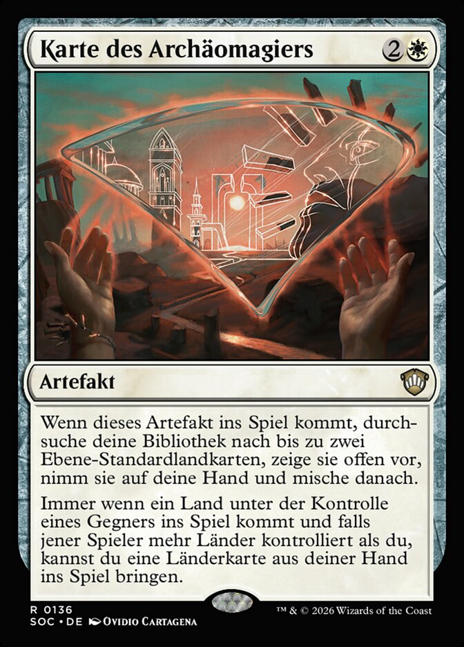 Karte des Archäomagiers