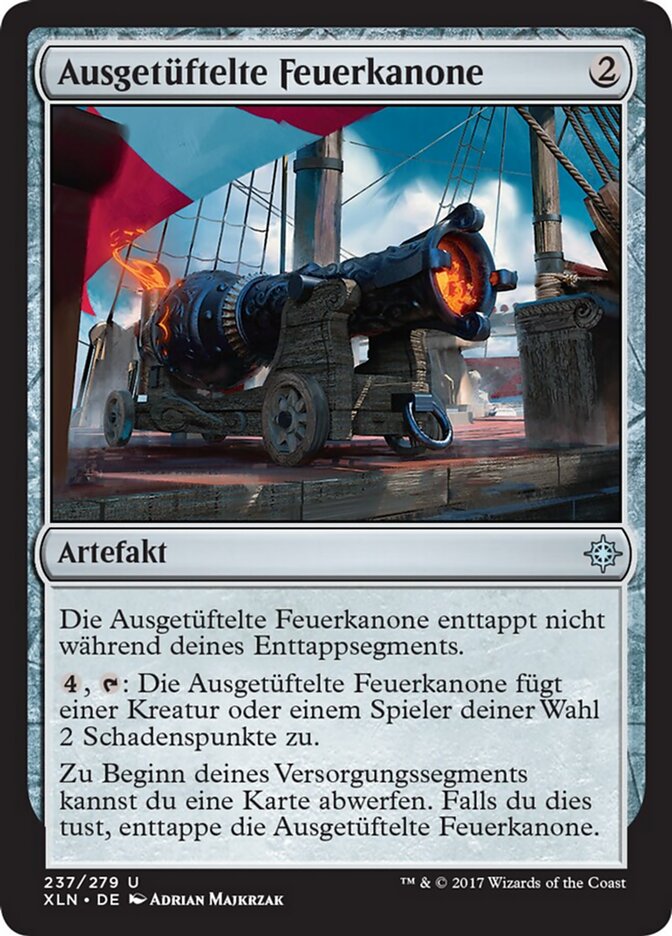 Ausgetüftelte Feuerkanone