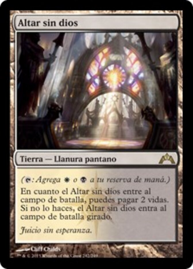Altar sin dios
