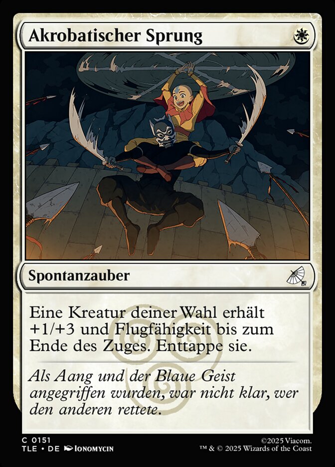 Akrobatischer Sprung