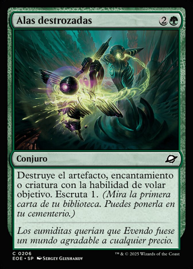 Alas destrozadas