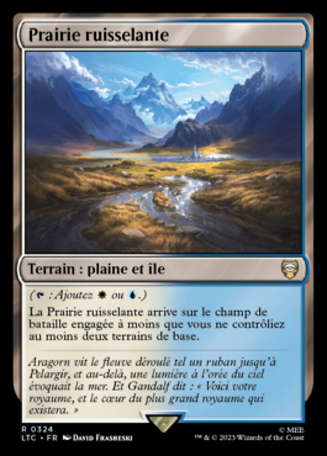 Prairie ruisselante