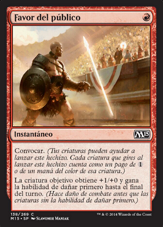 Favor del público