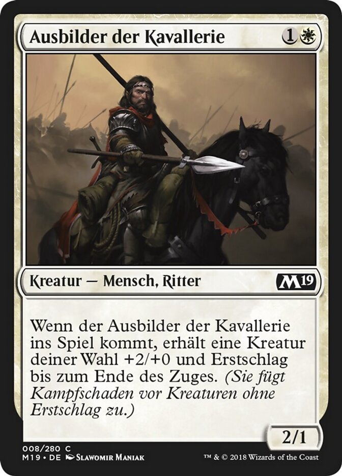 Ausbilder der Kavallerie