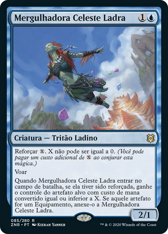 Mergulhadora Celeste Ladra