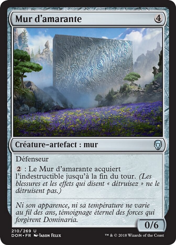 Mur d'amarante