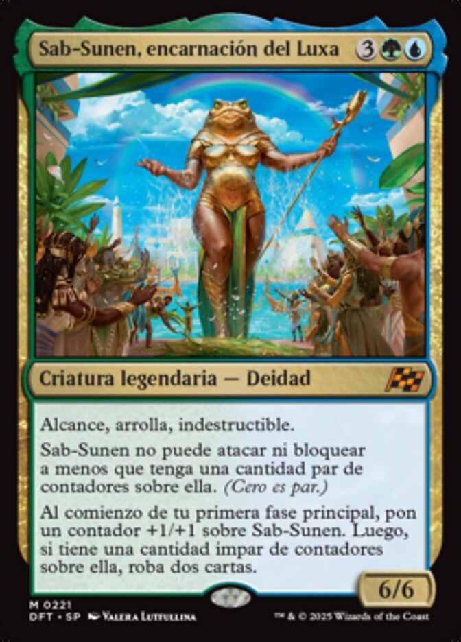 Sab-Sunen, encarnación del Luxa